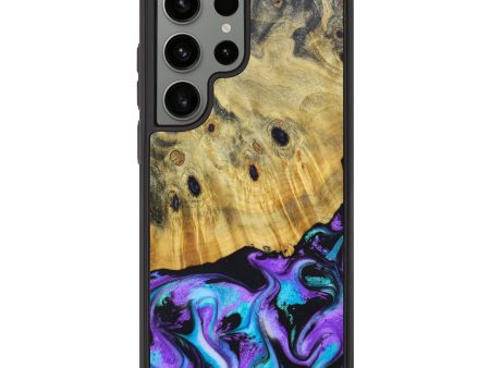 Galaxy S23 Ultra Wood+Resin Phone Case - Amoura (Purple, 631023) For Sale