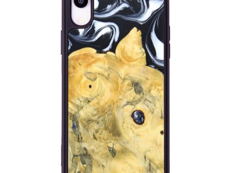 iPhone Xr Wood+Resin Phone Case - Marilee (Black & White, 628280) For Discount