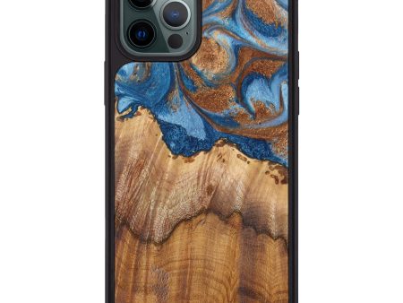 iPhone 12 Pro Max Wood+Resin Phone Case - Maritza (Artist Pick, 626123) Fashion