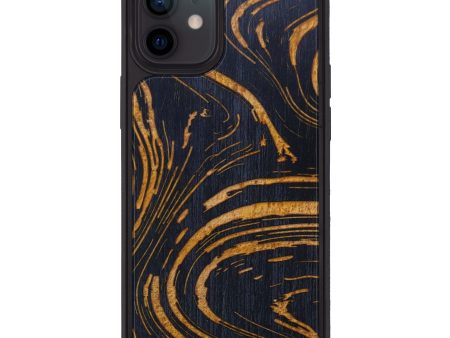 iPhone 12 Wood+Resin Phone Case - Raven (Lava, 624971) Online