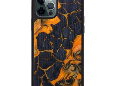 iPhone 12 Pro Wood+Resin Phone Case - Anthony (Lava, 624940) Hot on Sale