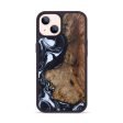 iPhone 14 Wood+Resin Phone Case - Adison (Black & White, 627758) Online