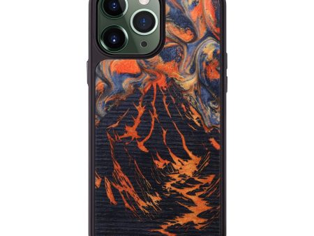 iPhone 13 Pro Max Wood+Resin Phone Case - Sidney (Lava, 627124) For Discount