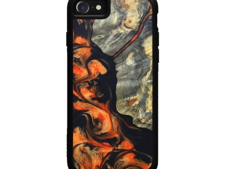 iPhone SE Wood+Resin Phone Case - Arthur (Lava, 625005) Hot on Sale