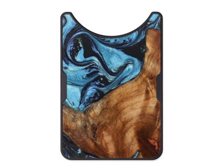 Alloy Wood+Resin Wallet - Haleigh (Blue, 626566) Online Sale