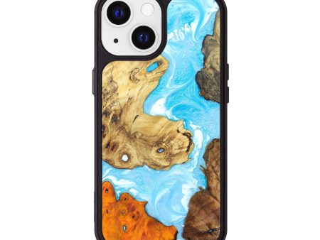 iPhone 13 Wood+Resin Phone Case - Alexandria (Mosaic, 626914) Fashion