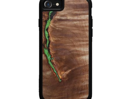 iPhone SE Wood+Resin Phone Case - Ginger (Maple Burl, 625554) Online Sale