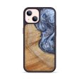 iPhone 14 Wood+Resin Phone Case - Amarah (Black & White, 627776) Discount