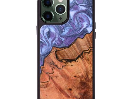 iPhone 13 Pro Max Wood+Resin Phone Case - Yusuf (Purple, 626851) For Cheap