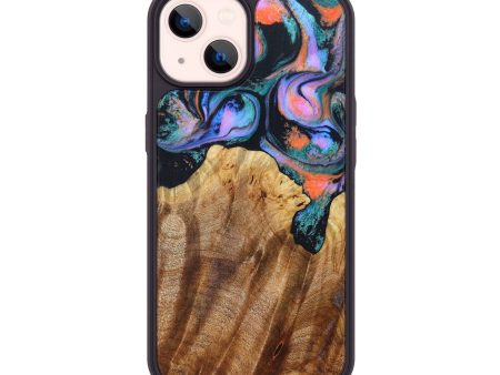 iPhone 14 Wood+Resin Phone Case - Gina (Artist Pick, 625227) Online Sale