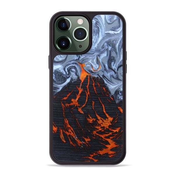 iPhone 13 Pro Max Wood+Resin Phone Case - Emory (Lava, 627574) Online now