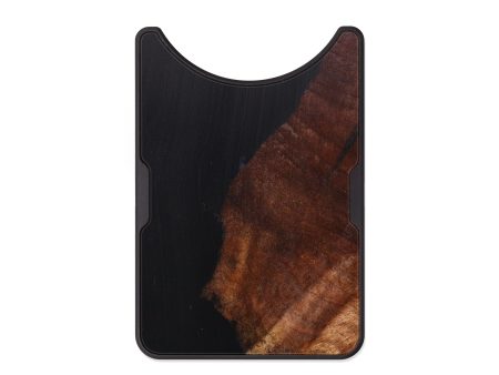 Alloy Wood+Resin Wallet - Brook (Black & White, 626743) Online Sale