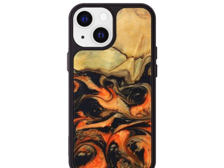 iPhone 13 mini Wood+Resin Phone Case - Brendan (Lava, 625009) Cheap