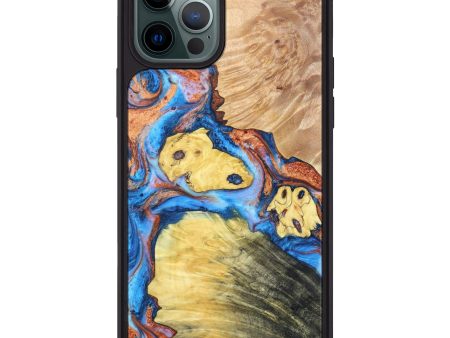 iPhone 12 Pro Max Wood+Resin Phone Case - Marlena (Mosaic, 628137) Supply