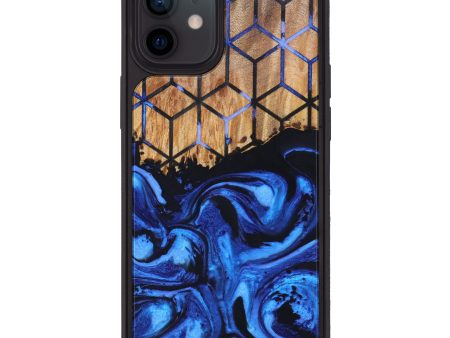 iPhone 12 Wood+Resin Phone Case - Nico (Pattern, 627441) on Sale