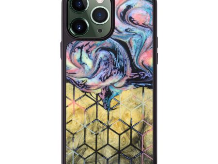 iPhone 13 Pro Max Wood+Resin Phone Case - Yvette (Pattern, 625786) For Sale