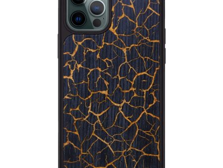 iPhone 12 Pro Max Wood+Resin Phone Case - Kelis (Lava, 624896) For Sale