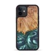 iPhone 12 mini Wood+Resin Phone Case - Alexus (Green, 626806) Hot on Sale