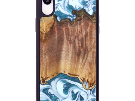 iPhone Xr Wood+Resin Phone Case - Zelma (Blue, 626518) Online